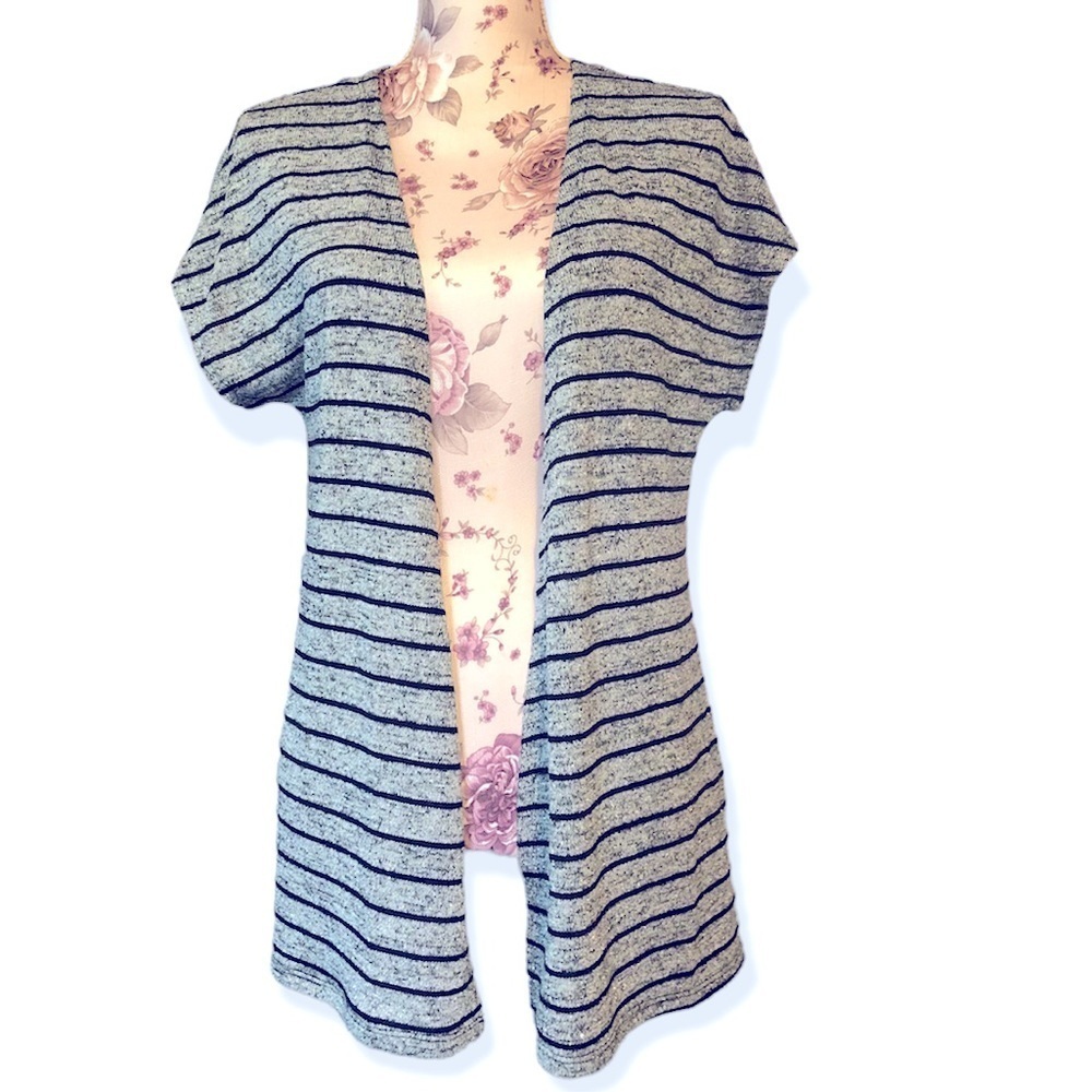 Whbm Short Sleeve Open Cardigan